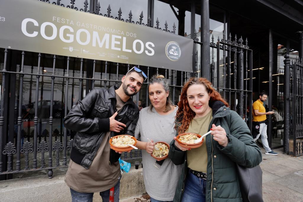 Festa dos cogumelos vilagarcia a cantarela outono micoloxico asistentes peixeria