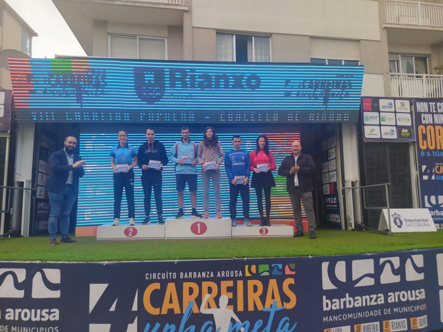 Hugo García y Rebeca Mariño se imponen en Rianxo
