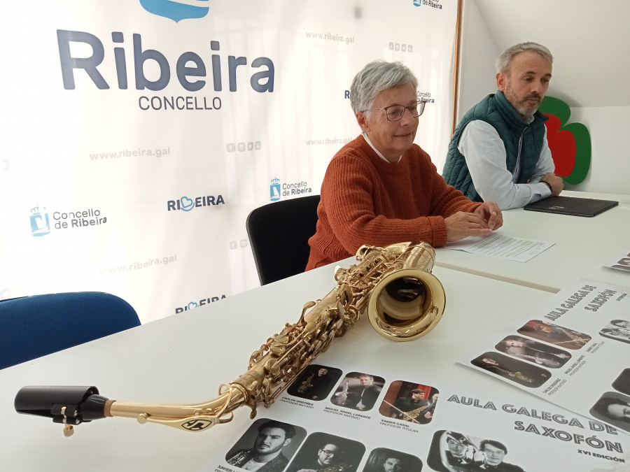 Dieciséis alumnos iniciarán este sábado un nuevo curso del Aula Galega de Saxofón en Ribeira