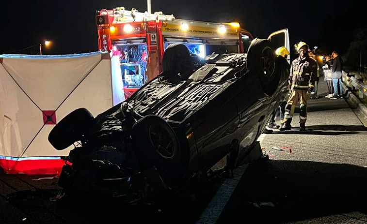 Fallece un conductor ribeirense en un brutal accidente de tráfico en la Autovía do Barbanza en Boiro