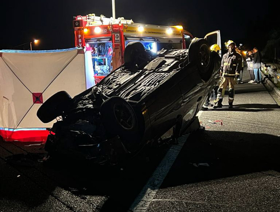 Fallece un conductor ribeirense en un brutal accidente de tráfico en la Autovía do Barbanza en Boiro