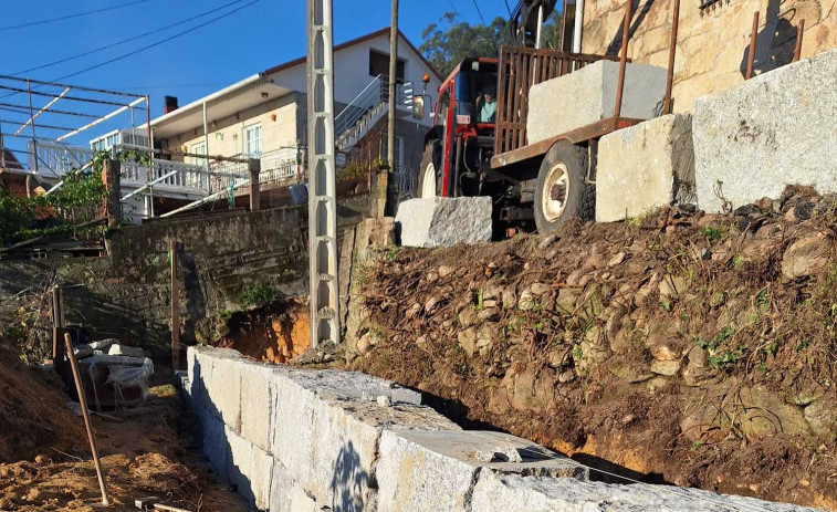 Arrancan los trabajos de mejora de seguridad vial en A Lamela, Sanxenxo
