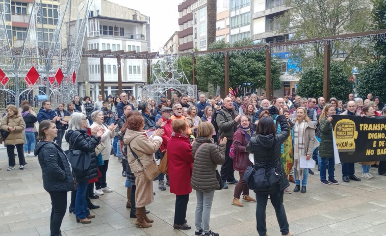 Clamor en O Barbanza para exigir un transporte público digno