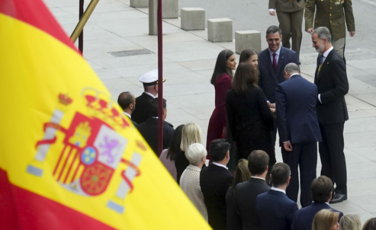 La crispación por la amnistía y los jueces marcan el 45 aniversario de la Constitución