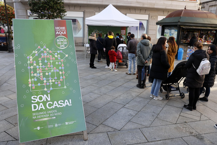 El furor de las compras navideñas a punto está de agotar los bonos Son da Casa