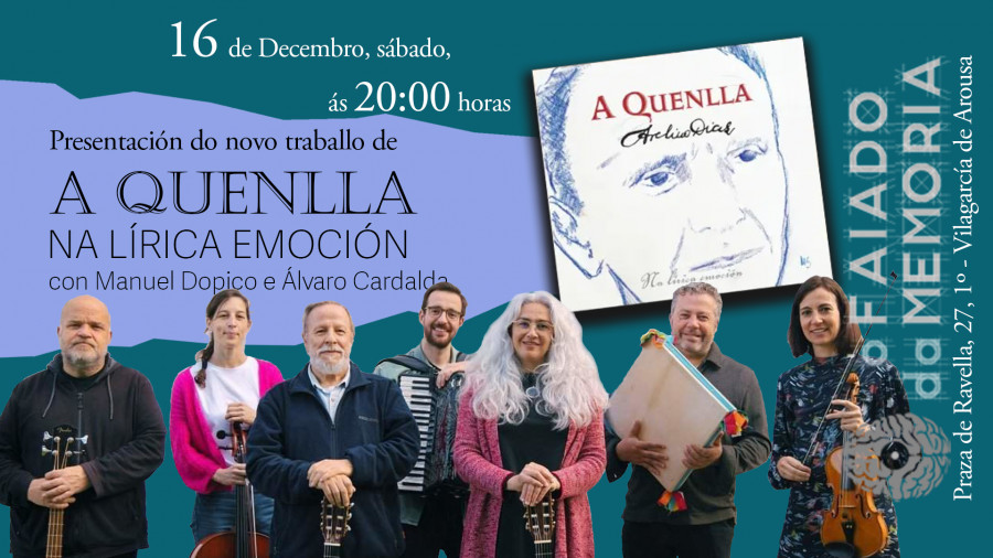 A Quenlla rinde homenaje al poeta Avelino Díaz en "Na Lírica Emoción"