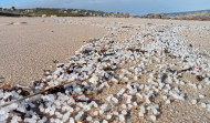 Advierten de los graves peligros de un vertido múltiple de pellets plásticos en playas de Corrubedo