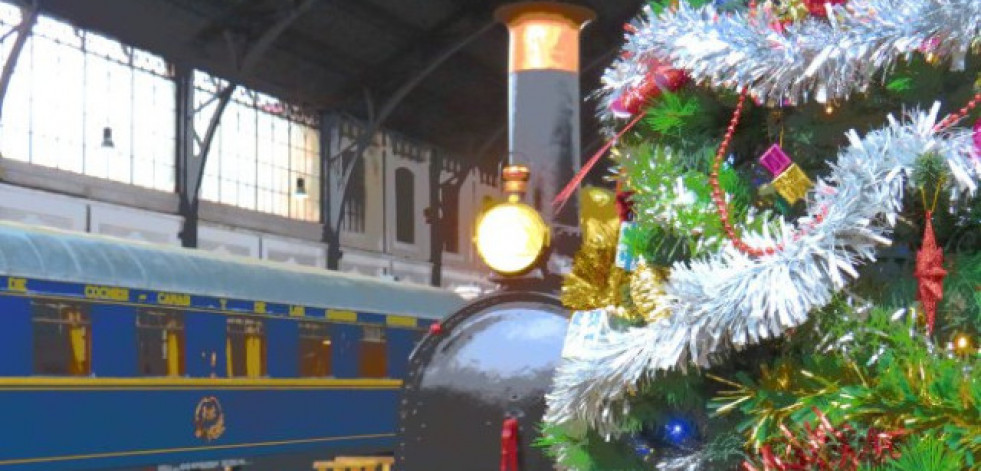 Viajar en tren en familia para visitar los puntos clave de la Navidad