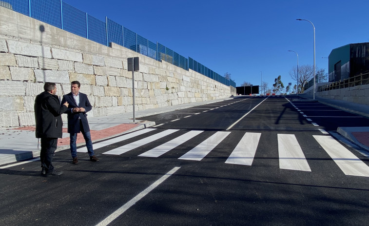 Un nuevo vial comunica las dos fases del polígono industrial de Espiñeira, en Boiro