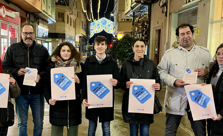 El BNG de Ribeira inicia una campaña para animar a consumir en el comercio local