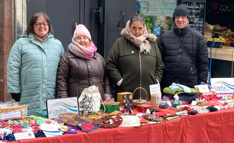 A Creba instaló durante la Navidad mercados solidarios para visibilizar las enfermedades mentales