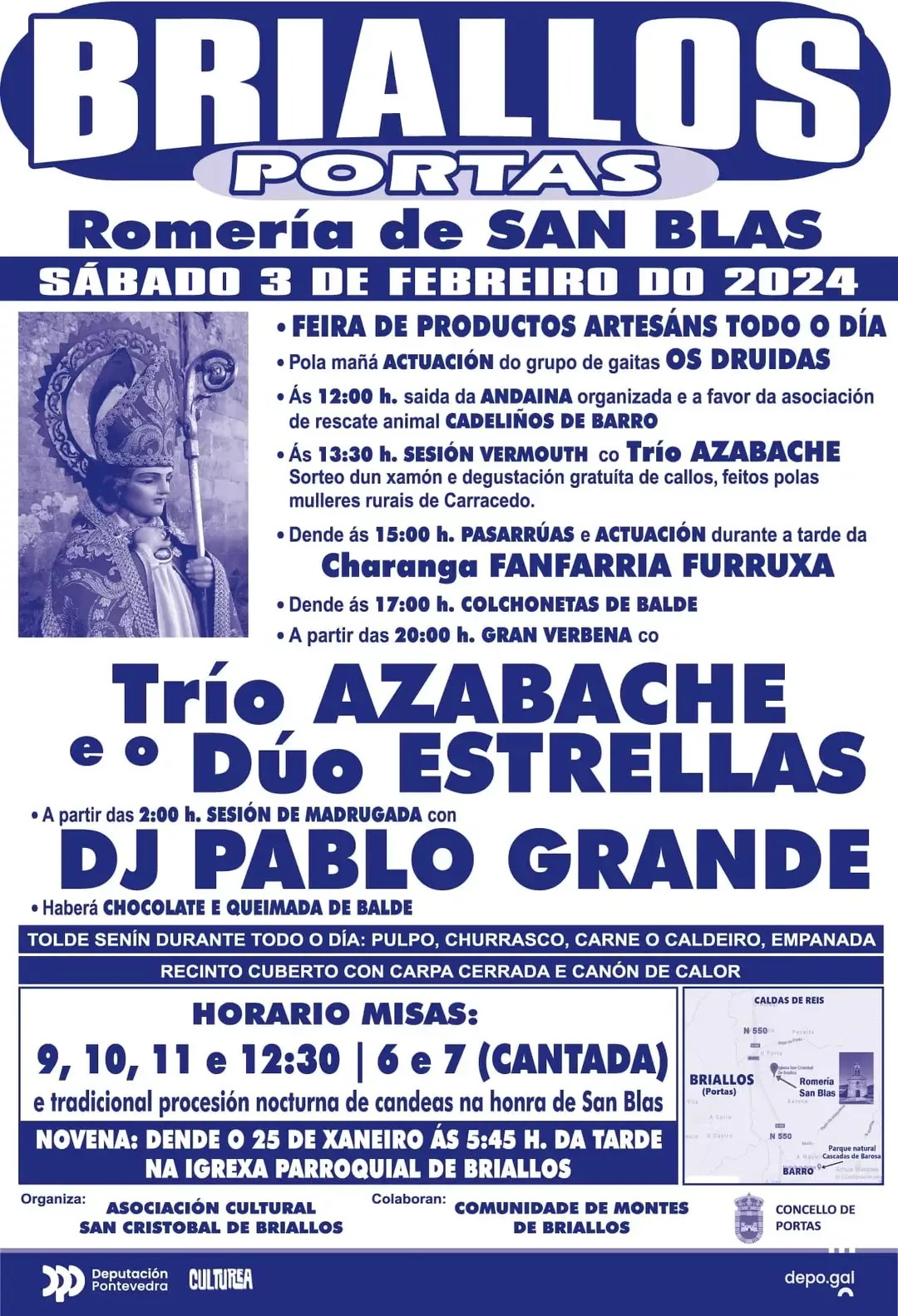 Cartel de la romeru00eda de San Blas