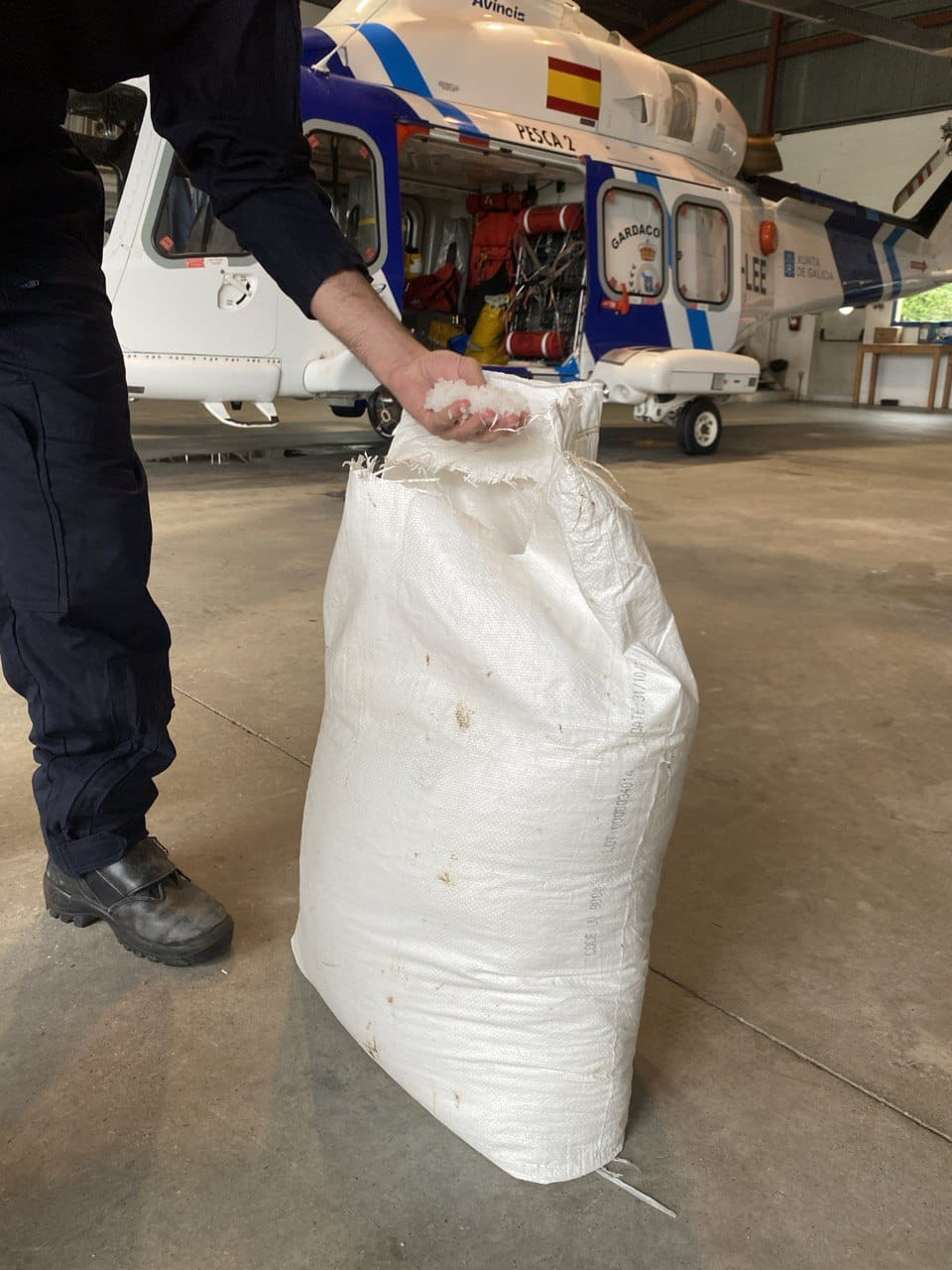 Saco pellets salvamento maritimo