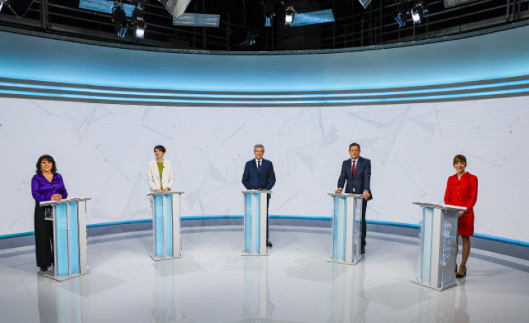 Rueda y Pontón convierten en un cara a cara el debate electoral, que deja pocas sorpresas