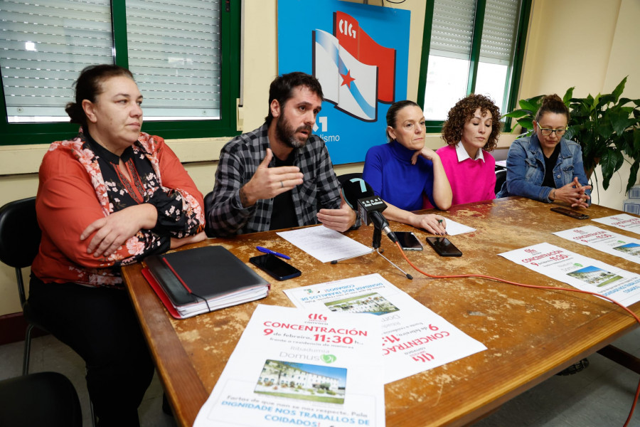 Protestas y conflicto colectivo en DomusVi Ribadumia por sueldos y libranzas por debajo de los mínimos