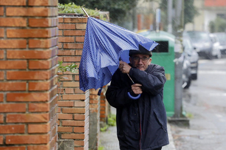 "Karlotta" tira árboles, provoca incidencias por toda Arousa y causa retrasos en los trenes