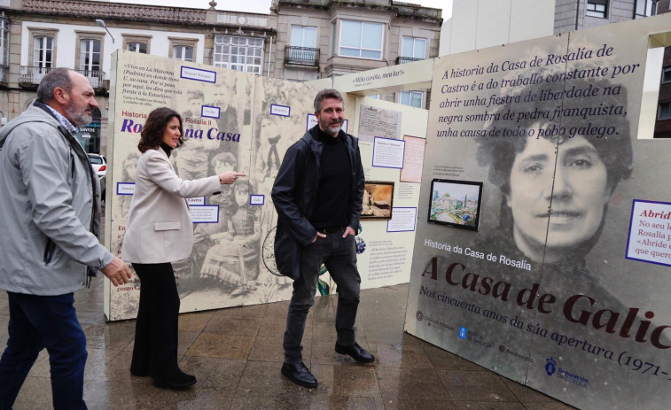 Chega a Vilagarcía a exposición sobre os 50 anos da Casa de Rosalía de Castro