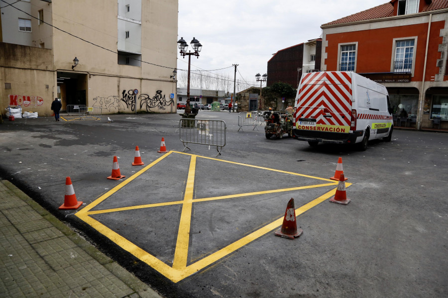 El Concello termina la obra de acondicionamiento de la plaza de O Ramal y de Doutor Carús