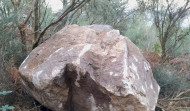 Amil Sen Eólicos denuncia el hallazgo de una piedra de unas 14 toneladas cerca de las obras de Monte Acibal