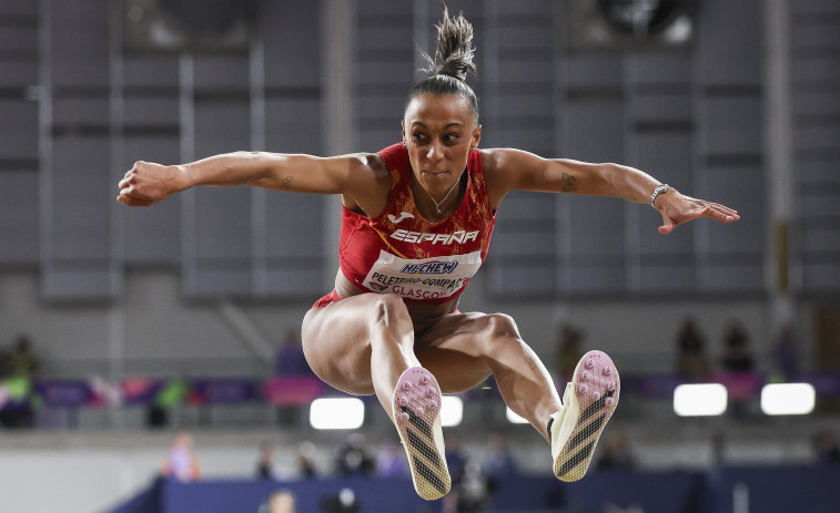 Ana Peleteiro, bronce mundial de pista cubierta en triple salto en Glasgow