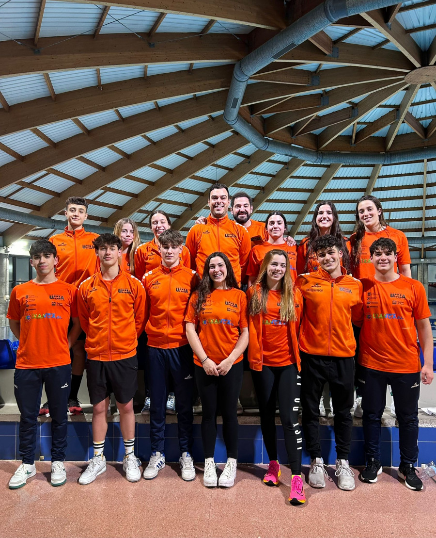 El Club Acuático Umia consigue nueve medallas en el Campeonato de España de Salvamento