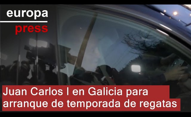 El rey Juan Carlos aterriza en Galicia en su primer viaje de 2024 a España