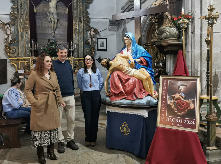 Boiro estrenará en su Semana Santa un paso de La Piedad, que saldrá en la procesión del día 27