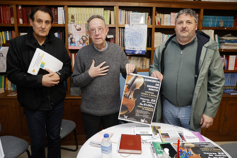 El Orfeón Terra A Nosa protagonizará el ya tradicional concierto de música sacra que abre la Semana Santa