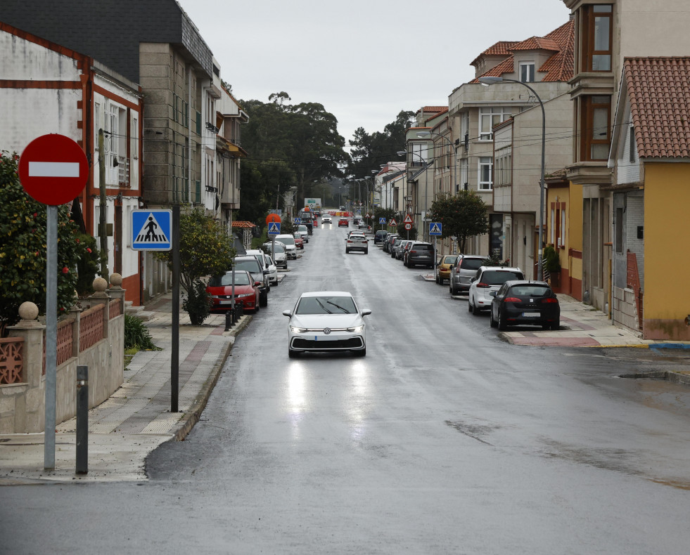 Avenida da pone obras illa de arousa