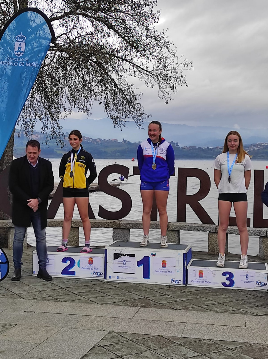 Ocho medallas arousanas en el Campeonato Gallego Cadete de Castrelo do Miño