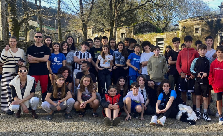 Alumnos de Boiro y Viana do Castelo participan en un intercambio de idiomas y audiovisual de la mano de Olloboi