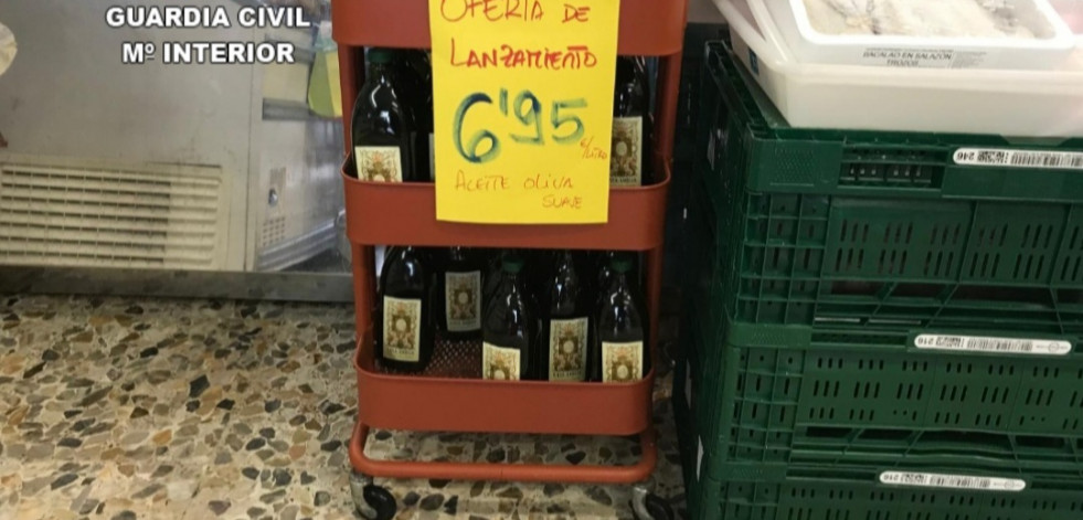 Intervienen en Ribadumia 1.200 litros de aceite de oliva de Portugal con etiquetado irregular
