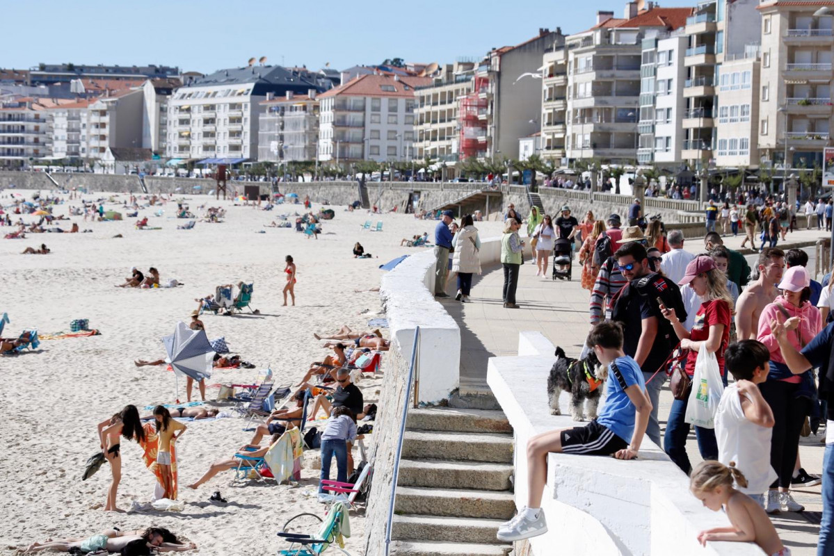 Turistas en sanxenxo silgar