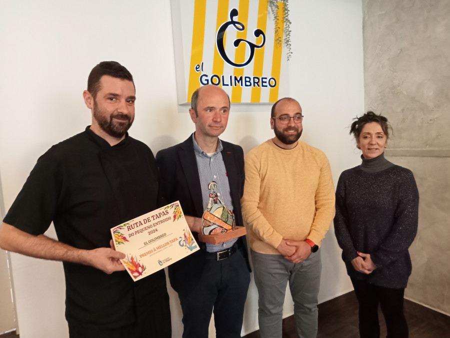 El Golimbreo gana por tercera vez consecutiva el concurso de la Ruta de Tapas del Pequeno Entroido de Ribeira