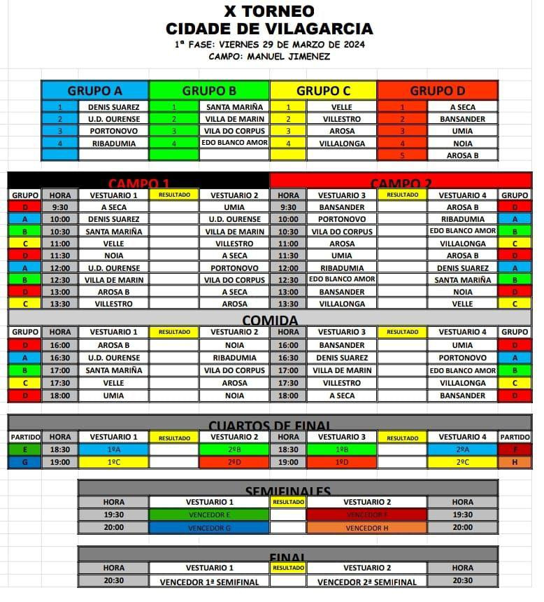 Calendario CdV viernes