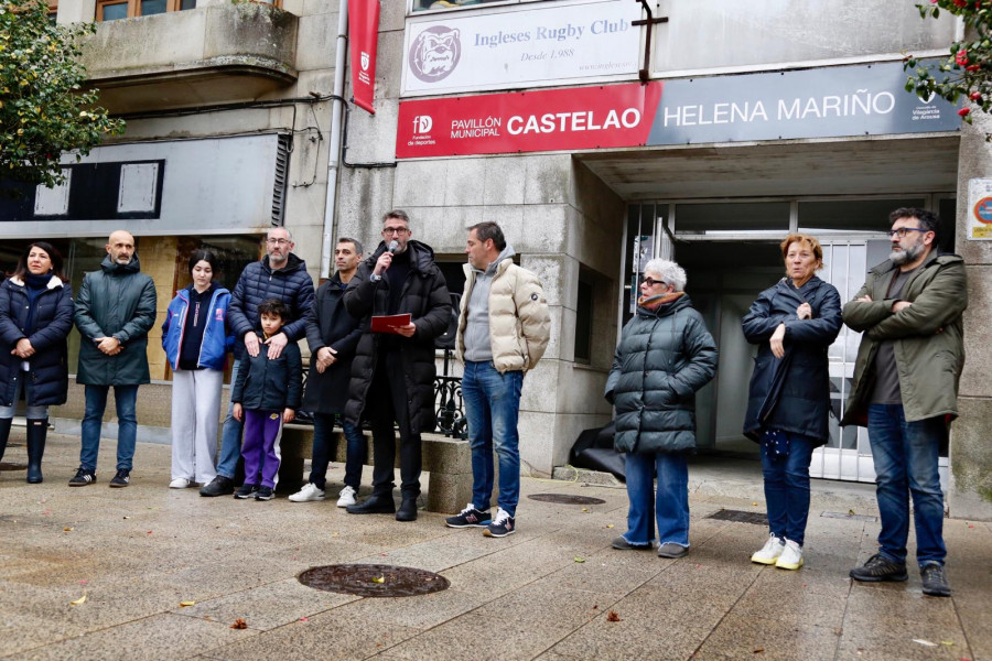 La huella imborrable de Helena Mariño tiene ya su lugar en el pabellón Castelao