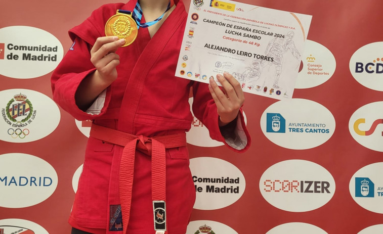 Alejandro Leiro logra el título de Campeón de España de Lucha Sambo