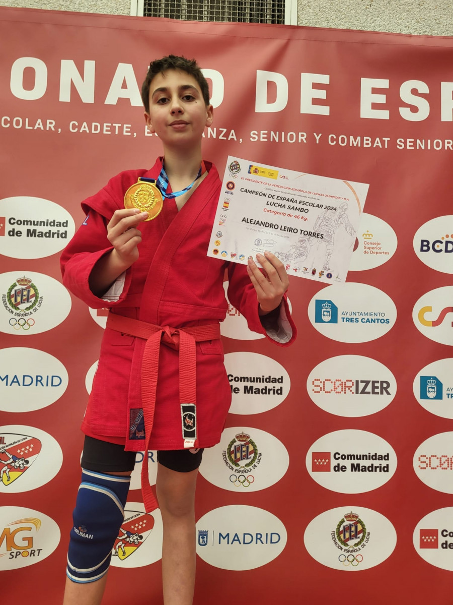 Alejandro Leiro logra el título de Campeón de España de Lucha Sambo