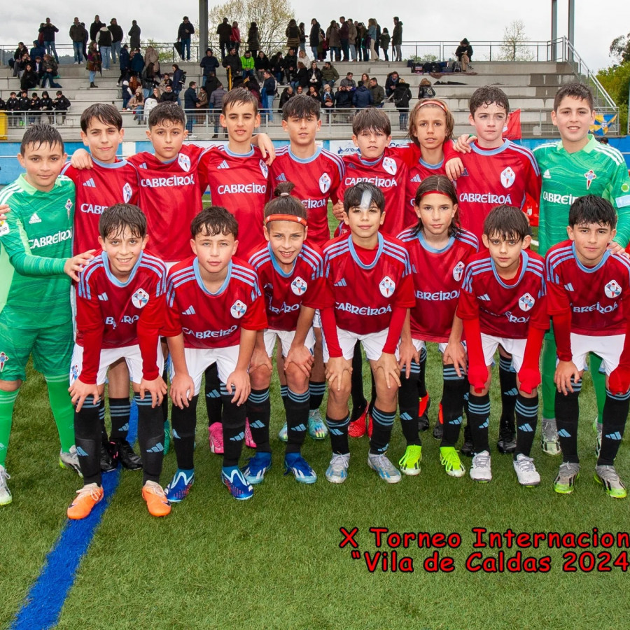 El Celta consigue su primer Torneo Vila de Caldas en categoría alevín