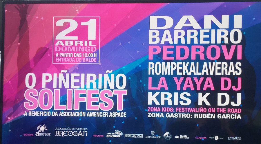 O Piñeiriño organiza su primer festival solidario con Dani Barreiro, Pedrovi y La Yaya DJ en el cartel