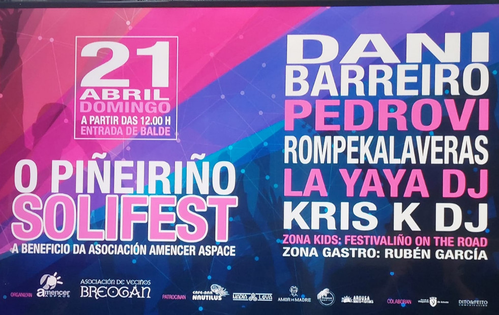 O Piñeiriño organiza su primer festival solidario con Dani Barreiro, Pedrovi y La Yaya DJ en el cartel
