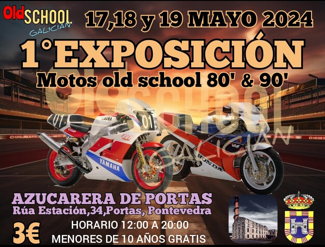 Exposiciu00f3n de motos clu00e1sicas en Portas