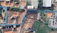 Empiezan los cortes de tráfico en el centro de Cambados por el macroproyecto de saneamiento