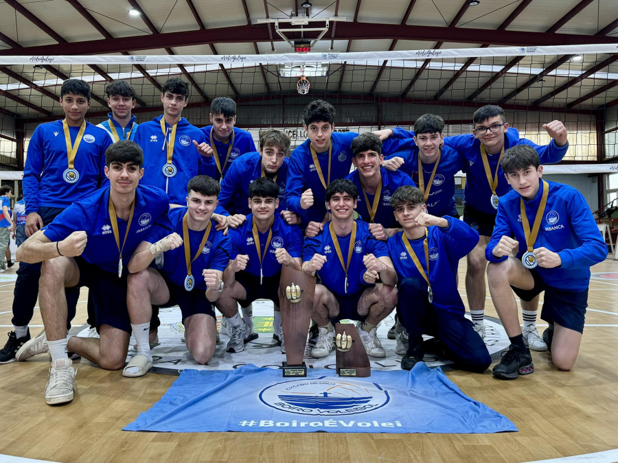 El Boiro Voleibol júnior se proclama campeón de Galicia en A Estrada