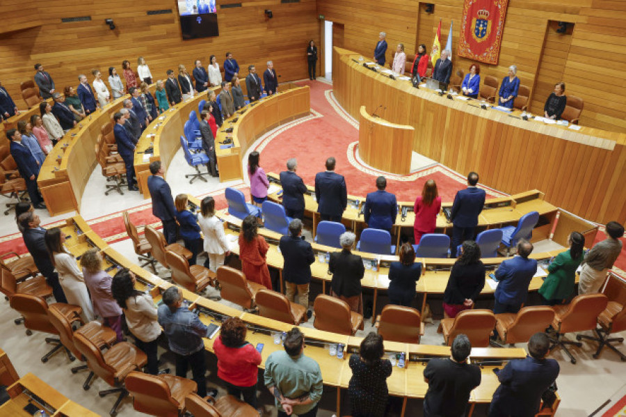 Santalices reivindica la "vía gallega" del sentidiño en la apertura de la legislatura del Parlamento de Galicia