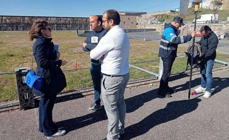 Las últimas comprobaciones en el terreno permiten continuar la obra del club de remo en Aguiño