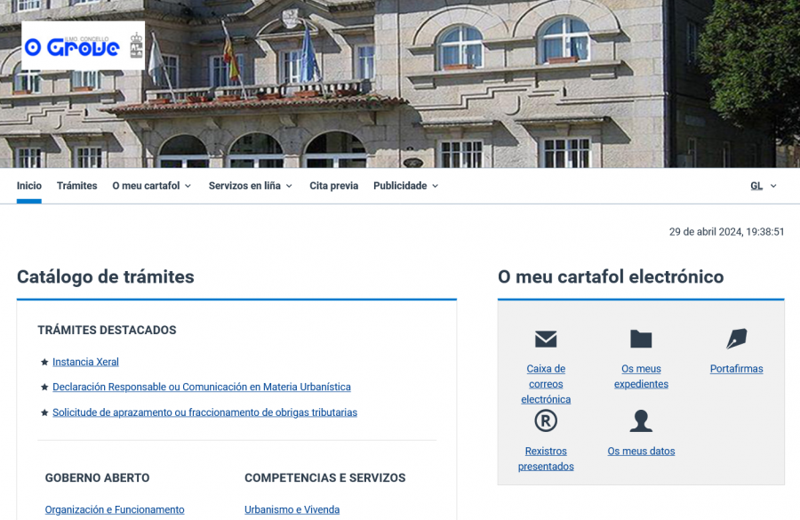 El Concello de O Grove empieza a actualizar los servicios de su web municipal caída desde hace dos meses