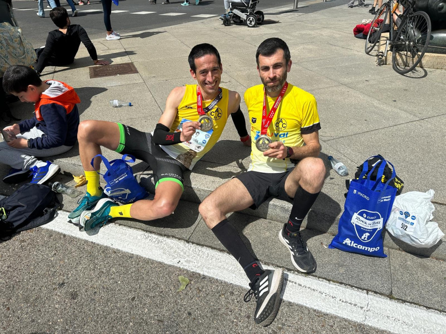 Maxi Oubiña y Lucas Pouso suman 20 maratones por debajo de tres horas