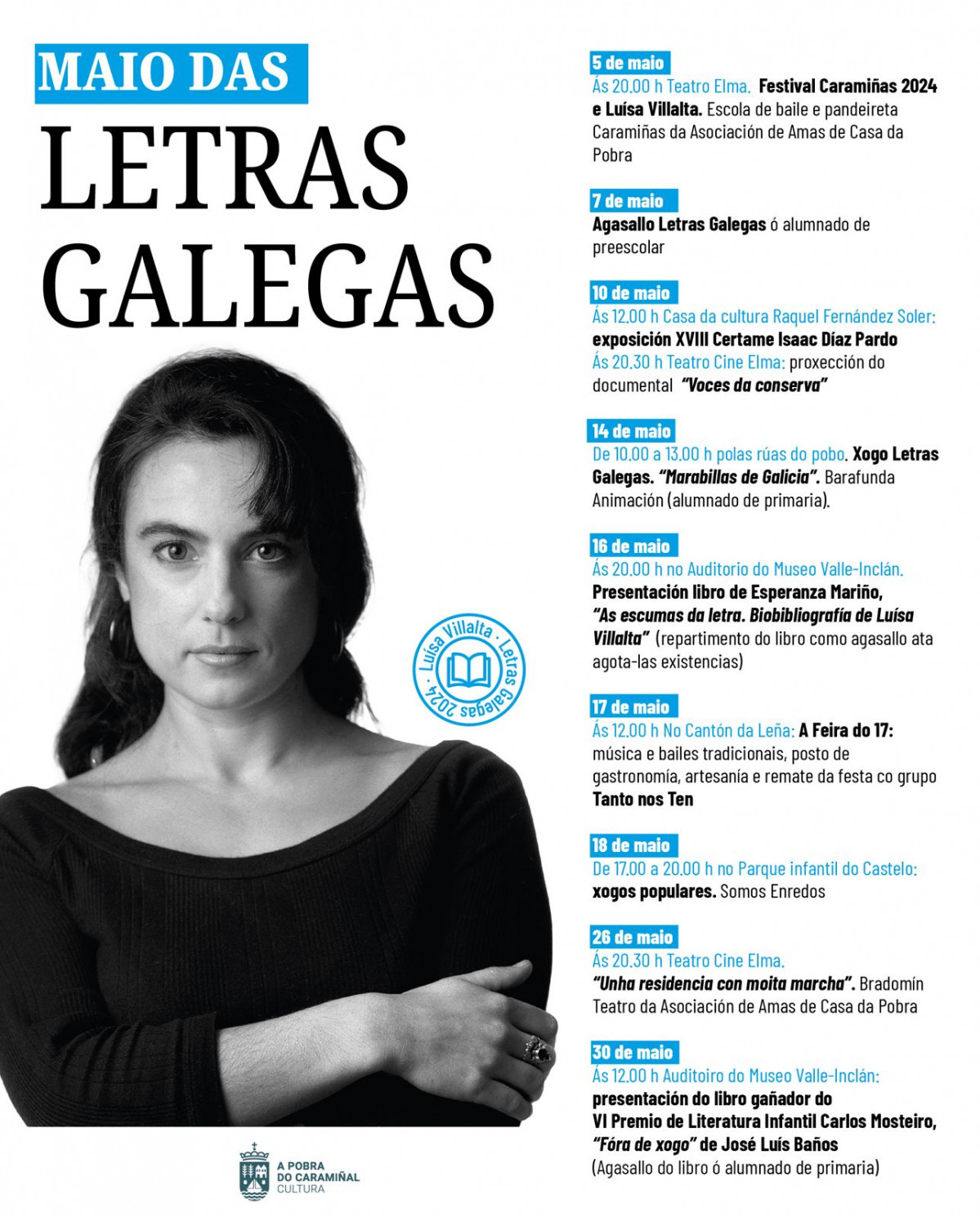 Cartel do Maio das Letras Galegas 2024