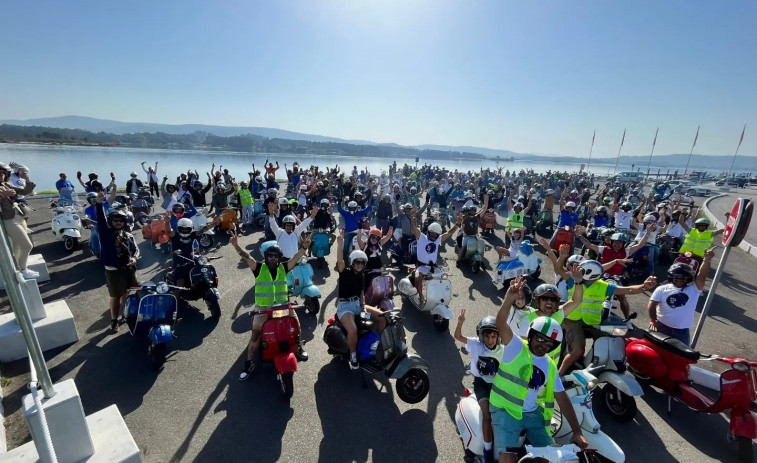 El Club LamVrespas de O Grove organiza la primera concentración de motos 